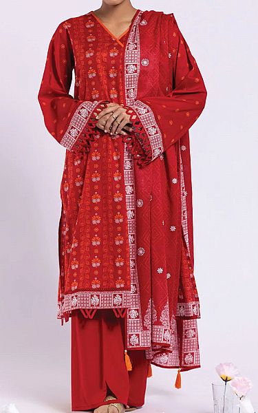 Orient Red Lawn Suit | Pakistani Dresses in USA- Image 1