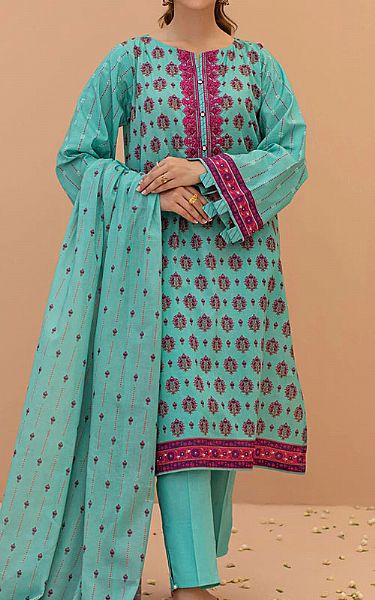 Orient Cyan Lawn Suit | Pakistani Dresses in USA- Image 1