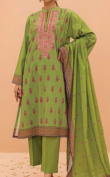 Orient Parrot Green Lawn Suit | Pakistani Dresses in USA- Image 1