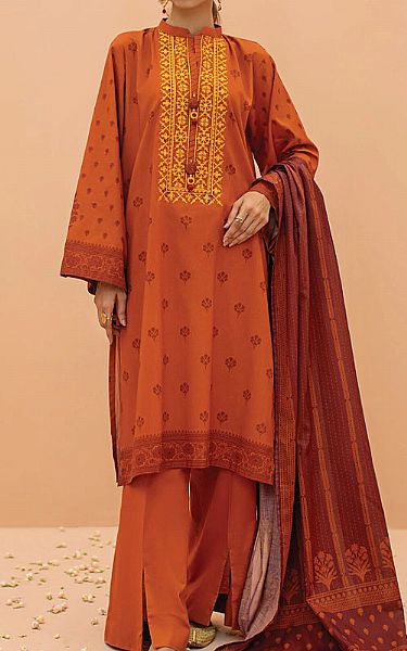 Orient Rust Lawn Suit | Pakistani Dresses in USA- Image 1