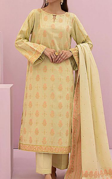 Orient Light Golden Lawn Suit | Pakistani Dresses in USA- Image 1