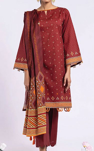 Orient Maroon Lawn Suit | Pakistani Dresses in USA- Image 1