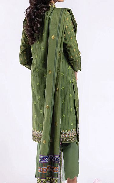 Orient Asparagus Green Lawn Suit | Pakistani Dresses in USA- Image 2