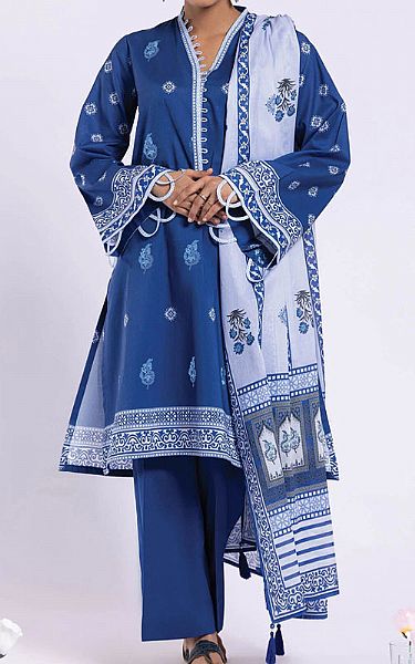 Orient Royal Blue Lawn Suit | Pakistani Dresses in USA- Image 1