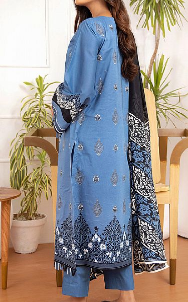 Orient Cornflower Blue Lawn Suit | Pakistani Dresses in USA- Image 2