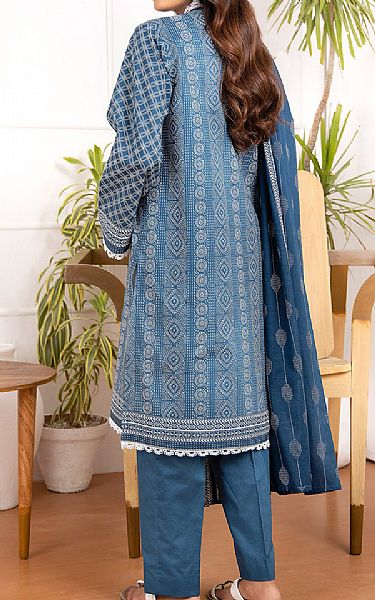 Orient Denim Blue Lawn Suit | Pakistani Dresses in USA- Image 2