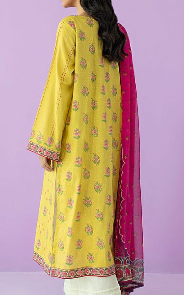 Orient Yellow Lawn Suit (2 Pcs) | Pakistani Lawn Suits- Image 2