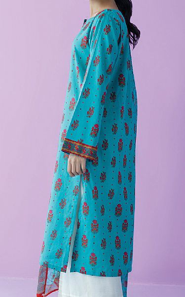 Orient Turquoise Lawn Suit (2 Pcs) | Pakistani Lawn Suits- Image 2