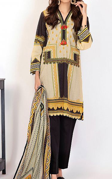 Orient Black/Cream Lawn Suit (2 Pcs) | Pakistani Dresses in USA- Image 1