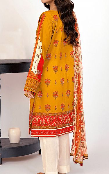 Orient Orange Lawn Suit (2 Pcs) | Pakistani Dresses in USA- Image 2