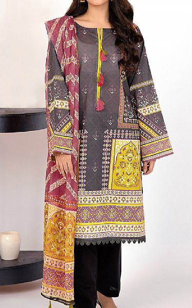 Orient Dark Grey Lawn Suit (2 Pcs) | Pakistani Dresses in USA- Image 1