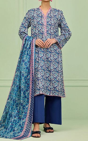 Orient Blue Lawn Suit | Pakistani Lawn Dress in USA- Image 1