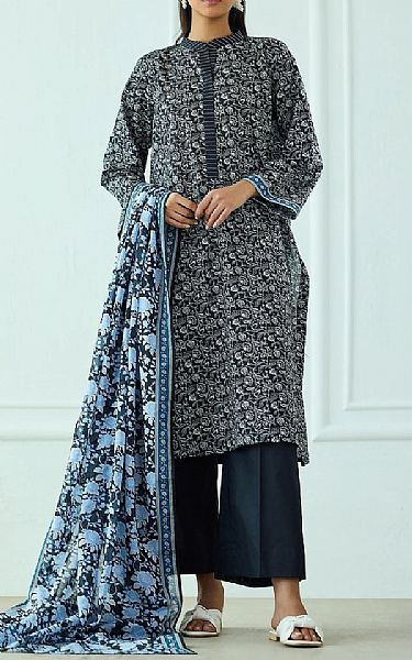 Orient Black/Off White Lawn Suit | Pakistani Lawn Dress in USA- Image 1