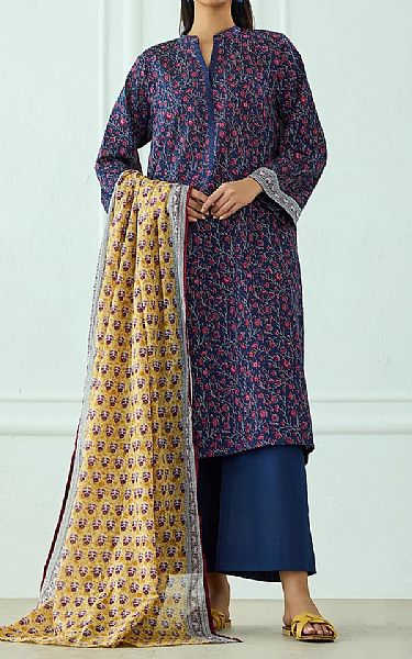 Orient Blue Zodiac Lawn Suit | Pakistani Lawn Dress in USA- Image 1