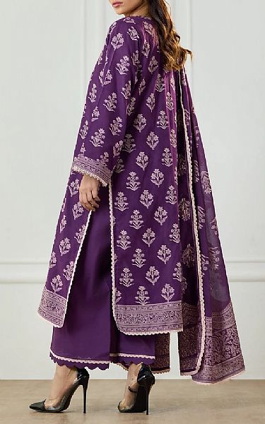 Orient Purple Jacquard Suit | Pakistani Lawn Dress in USA- Image 2
