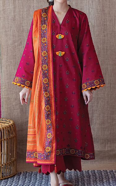 Orient Magenta Cotton Suit | Pakistani Dresses in USA- Image 1