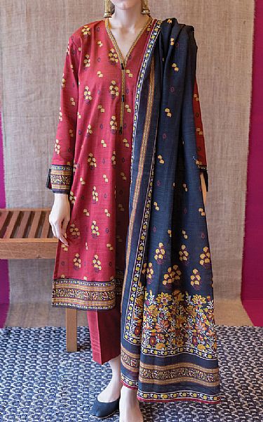 Orient Brink Pink Khaddar Suit | Pakistani Dresses in USA- Image 1