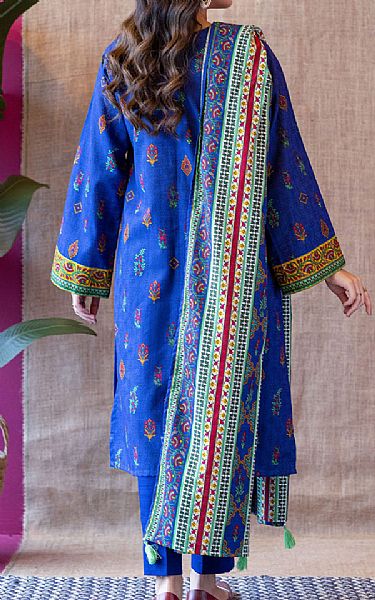 Orient Dark Blue Khaddar Suit | Pakistani Winter Dresses- Image 2