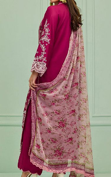 Orient Dark Fuchsia Lawn Suit | Pakistani Lawn Dress in USA- Image 2