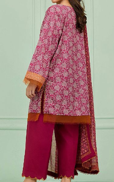 Orient Light Burgundy/Off White Lawn Suit | Pakistani Lawn Dress in USA- Image 2