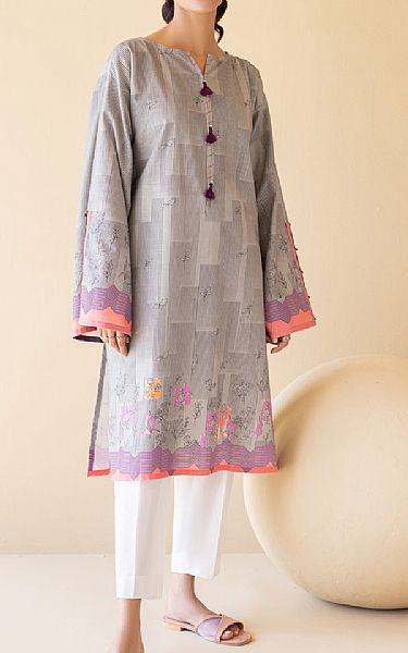 Orient Grey Khaddar Kurti | Pakistani Winter Dresses- Image 1