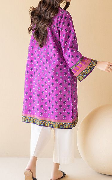 Orient Heliotrope Purple Khaddar Kurti | Pakistani Winter Dresses- Image 2