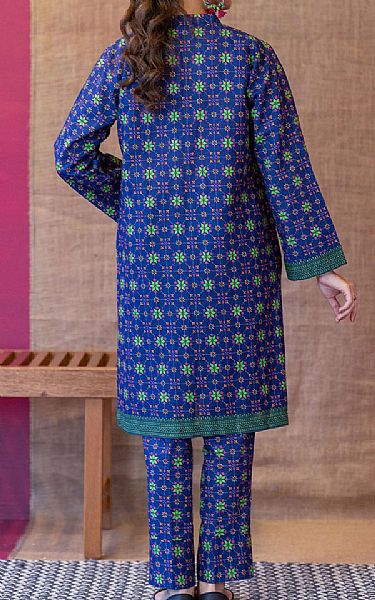Orient Cobalt Blue Khaddar Suit (2 Pcs) | Pakistani Dresses in USA- Image 2