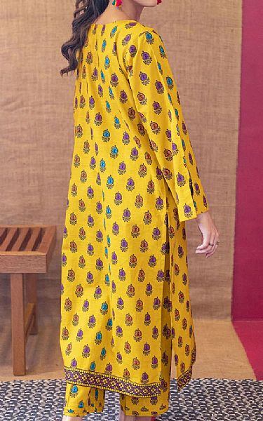 Orient Golden Yellow Khaddar Suit (2 Pcs) | Pakistani Dresses in USA- Image 2