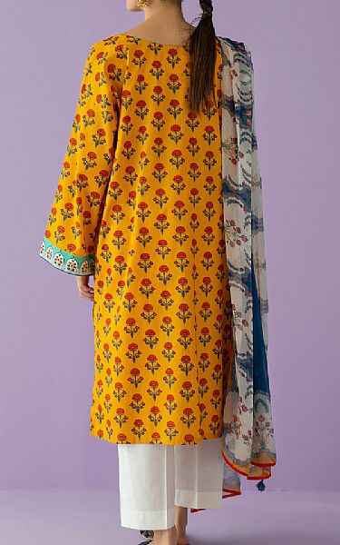 Orient Mustard Lawn Suit (2 Pcs) | Pakistani Lawn Suits- Image 2