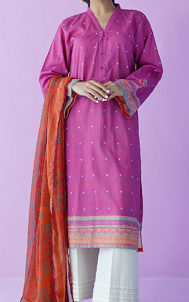 Orient Hot Pink Lawn Suit (2 Pcs) | Pakistani Lawn Suits- Image 1