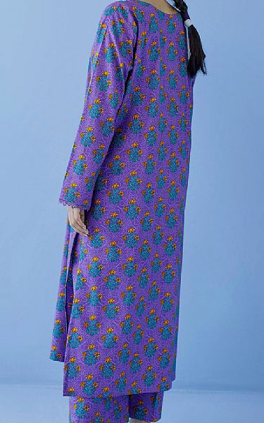 Orient Iris Purple Cambric Suit (2 Pcs) | Pakistani Lawn Suits- Image 2