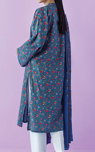 Orient Denim Blue Lawn Suit (2 Pcs) | Pakistani Lawn Suits- Image 2