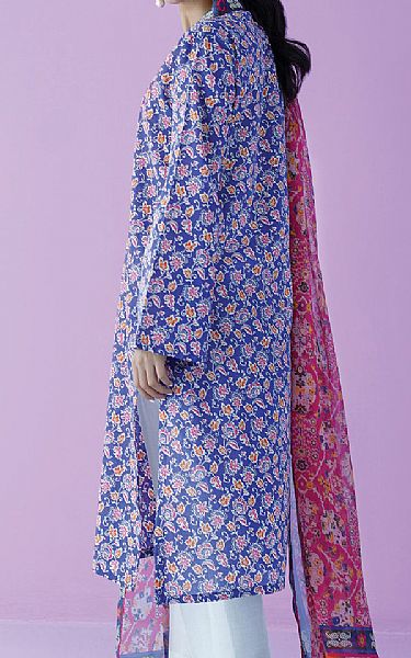 Orient Cornflower Blue Lawn Suit (2 Pcs) | Pakistani Lawn Suits- Image 2