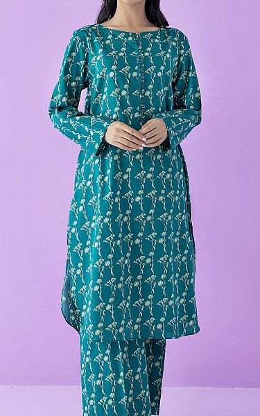 Teal Lawn Suit (2 Pcs) | Orient Pakistani Lawn Suits