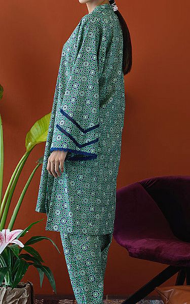 Orient Sea Green Khaddar Suit (2 Pcs) | Pakistani Winter Dresses- Image 2