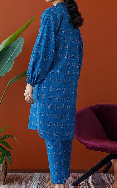 Orient Bright Blue Khaddar Suit (2 Pcs) | Pakistani Winter Dresses- Image 2