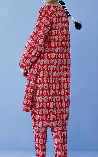 Orient Red Lawn Suit (2 Pcs) | Pakistani Lawn Suits- Image 2