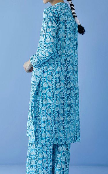 Orient Light Turquoise Cambric Suit (2 Pcs) | Pakistani Lawn Suits- Image 2