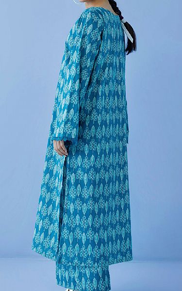 Orient Turquoise Cambric Suit (2 Pcs) | Pakistani Lawn Suits- Image 2