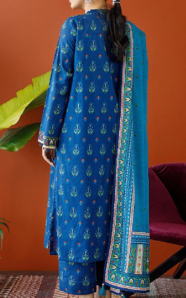 Orient Cobalt Khaddar Suit | Pakistani Winter Dresses- Image 2