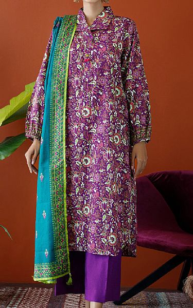 Orient Magenta Khaddar Suit | Pakistani Winter Dresses- Image 1