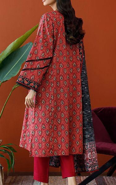 Orient Maroon Khaddar Suit | Pakistani Winter Dresses- Image 2