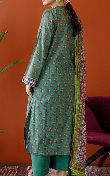 Orient Pistachio Green Cambric Suit | Pakistani Winter Dresses- Image 2