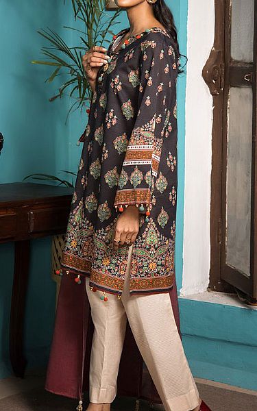 Orient Dark Grey Khaddar Suit (2 Pcs) | Pakistani Dresses in USA- Image 2