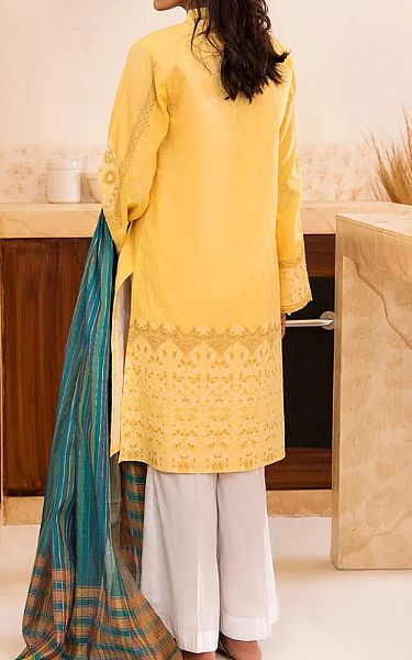 Orient Yellow Jacquard Suit (2 Pcs) | Pakistani Dresses in USA- Image 2