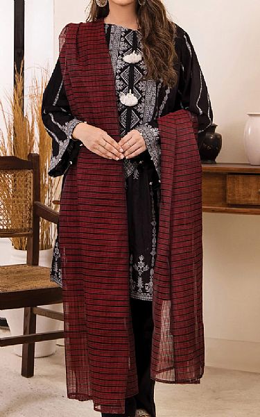 Orient Black Jacquard Suit (2 Pcs) | Pakistani Dresses in USA- Image 1