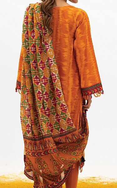 Orient Safety Orange Lawn Suit | Pakistani Dresses in USA- Image 2
