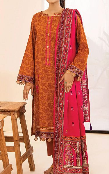 Orient Camel Brown khaddar Suit | Pakistani Dresses in USA- Image 1
