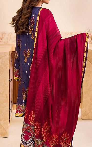 Orient Midnight Blue Linen Suit | Pakistani Dresses in USA- Image 2