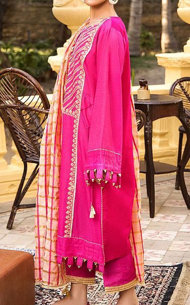 Orient Shocking Pink Karandi Suit | Pakistani Dresses in USA- Image 2